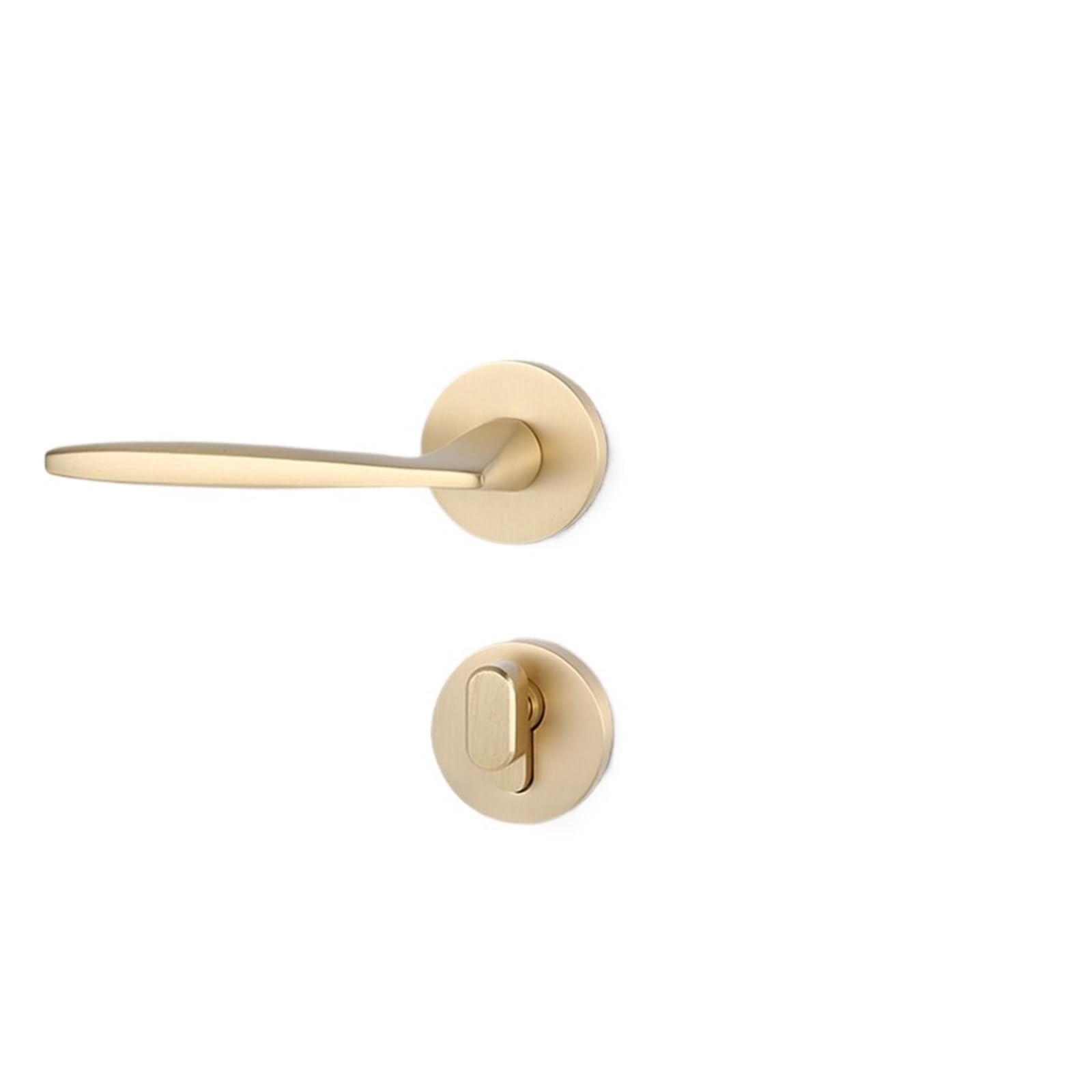 Aepqbgqj One Color Brass Split Lock French Magnetic Silent Indoor Bedroom Room Door