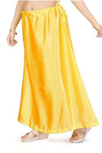 Image of Madhu Fashion Women's Satin Saree Petticoat Saree Underskirt