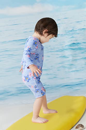 Image of UMELOK Baby Girl One Piece Swimsuit Infant Rash Guard Bathing Suit