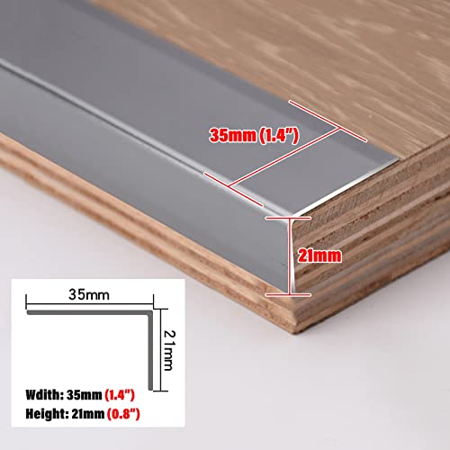 Protection de nez d'escalier antidérapant en métal pour marche vinyle - 3