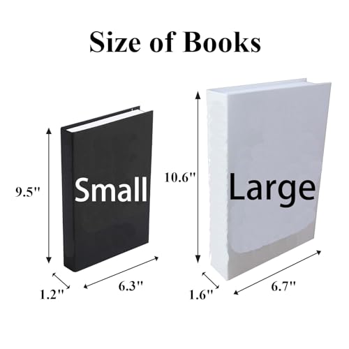 Bleggeit Decorative Books Bundle of Designer Book Decor Inspired – Fake Books for Display, Office & Rustic Home Decor, Bookshelf, Modern Farmhouse Decor, Living Room, Coffee Table Books