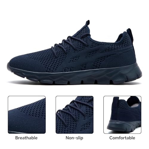 Image of Running Shoes for Men Gym Tennis Athletic Walking Shoes Non Slip Lightweight Breathable Sports Mesh Fashion Work Sneakers Casual Workout Trianer
