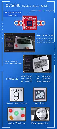 OpenMV Cam H7 Plus Genuine, SingTown, 5MP High Definition Image Processing Machine Learning Smart Ca
