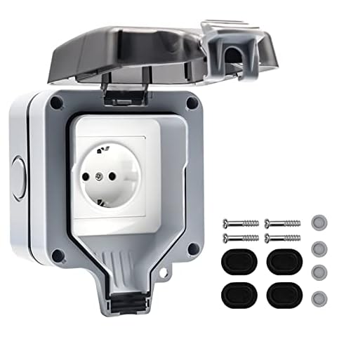 IP66 German Switch 16A Rainproof Charging Socket Cover