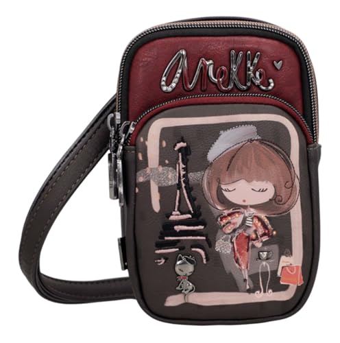 Anekke sac à épaule bandoulière sac pour téléphone portable Mademoiselle Mini Crossbody Bag...