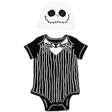 Disney Disney Nightmare Before Christmas Jack Skellington Baby Boys Bodysuit Hat Set 3-6 Months