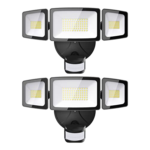 Onforu 2 Pack 55W LED Motion Sensor Outdoor Lights, 5500LM ...