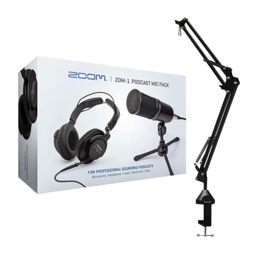 Zoom Zdm 1 Podcast Mic Pack with Headphones (2 Items)