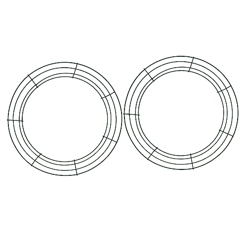 ULDIGI 2pcs Wreath Frame for Home Decor Floral Arrangement for Hanging Decorations Festive Occasions