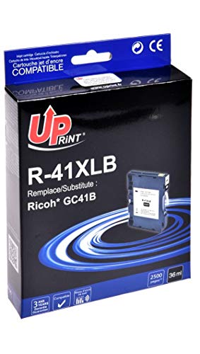 UPRINT Cartouche Encre Compatible RICOH GC-41BK Noir