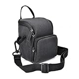 HCBCPVLAA(売店) 防水バッグビデオデジタル一眼レフカメラハンドバッグショルダーバッグケースとストラップマイクロシングルフィットニコン用 Fit For Coolpix P530 P520 L840(Black)