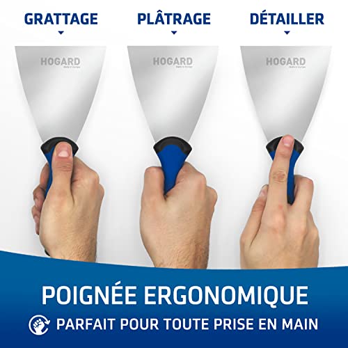 HOGARD Voegvulling Plamuurmes met Ingebouwde Schroevendraaier Gipsplaten Roestvrij Staal Gemaakt in EU, 150 mm (5.9 inch) - Afbeelding 6