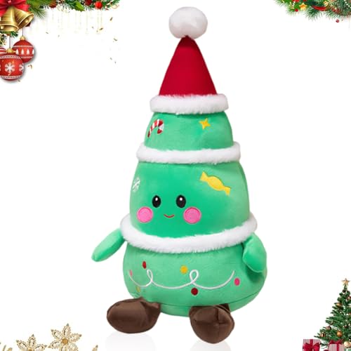 CRTLNYH Peluche natal, bonecas de árvore de Natal, bonecas de Natal, 23 cm artigos decoração de casa, presentes de aniversário para meninos e meninas almofada de brinquedo, almofada