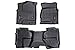 Rough Country Floor Liners (fits) 14-18 Chevy Silverado GMC Sierra | Double Cab | Full Console | 1st/2nd Row | M-21412