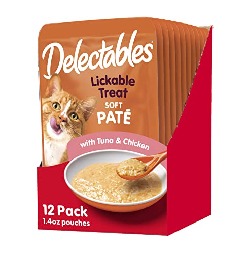 Hartz Delectables Soft Pate Lickable Wet Cat Treats,Tuna & Chicken, 1.4 Ounce (Pack Of 12) #TOP15