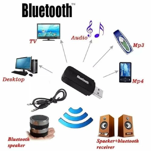 Image of USB Wireless Bluetooth v4.0 Audio Music Receiver Adapter Amplifier Music System, Home Theater, Car Audio System & Others