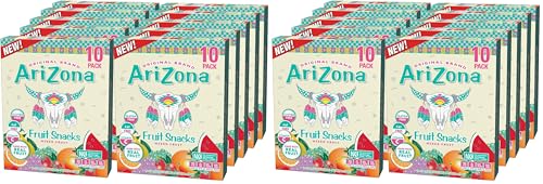 AriZona Fruit Snacks, Mixed Fruit - 10 Boxes of 10