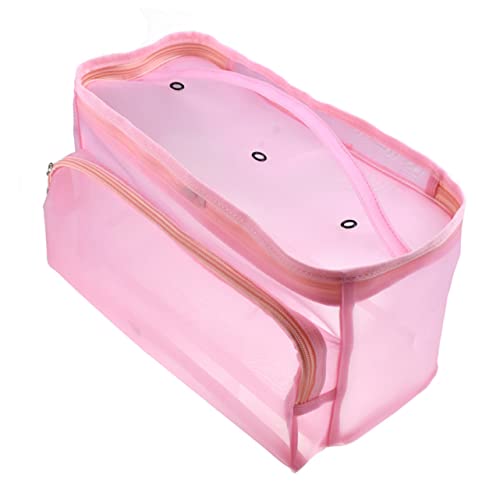 SEWOART Bolsa De Viagem Bolsa De Armazenamento De Crochê Suporte Transparente Malha Organizadora De