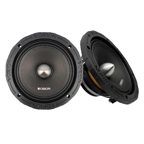 Image of ORION HCCA68N HCCA Series 6.5 inch Ultra Efficient Neodymium Midrange Loudspeaker, 1400W Max Power, 350W RMS, 8 Ohm, 1.5 inch Voice Coil - High Output Pro Car Audio Stereo, Premium Quality Speaker (Pair)
