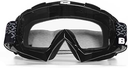 BATFOX Dirt Bike ATV Goggles Motorcycle Gear Riding Motocross Dirtbike 4-Wheeler MX DH Accessories Goggles for Men Women Youth UV400 Protection Dust-Proof Anti-Slip Strap (Version A)