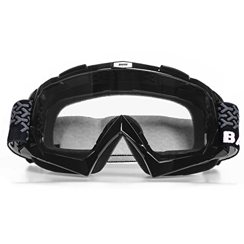 Batfox Dirt Bike Atv Goggles Motorcycle Gear Riding Motocross Dirtbike 4-Wheeler Mx Dh Accessories Goggles For Men Women Youth Uv400 Protection Dust-Proof Anti-Slip Strap (Version A) #TOP19