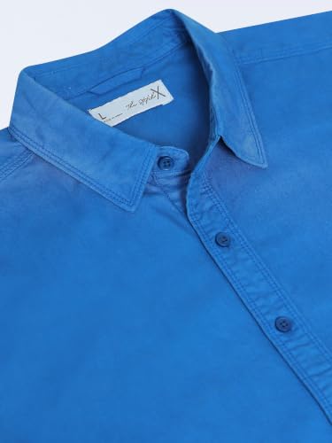 Image of StitchX Men's Full Sleeve Core Essentials Twill Over-Dyed Shirt XS-2XL