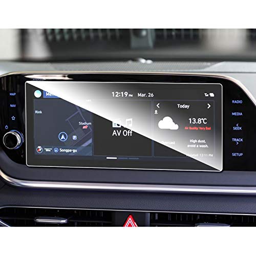 RUIYA Center Touch Control Screen Protector for 2020 2021 Hyundai Sonata DN8 10.25IN Car Navigation Tempered Glass 9H Hardness Anti-Explosion & Scratch HD Clear Sonata Car Acceccories
