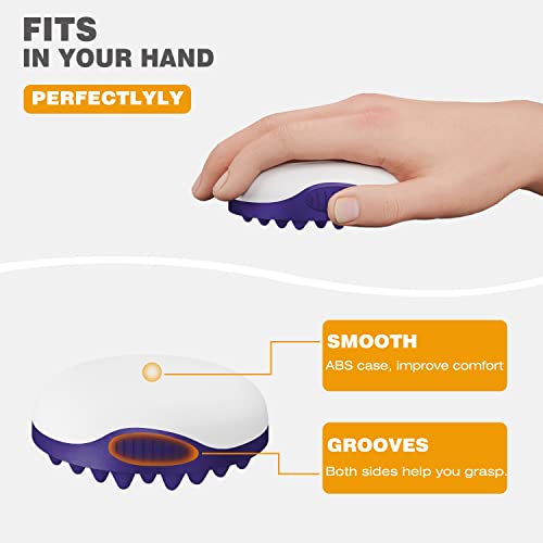 Wttorde Silicone Curly Hair Brush, Twist Curl Comb For Afro Curls, Two-Sided Use Hair Wave Tool For Long Short Hair, Big Small Holes Combs For Men Women Boy Girl, Durable Curling Brushes, Purple, 1 Pcs #TOP6