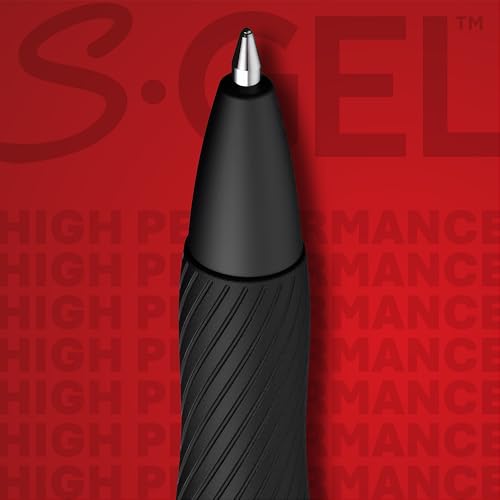 Sharpie S-Gel Gel Pens, Black Barrel, Medium Point (0.7mm), Black Gel Ink Pens, 12 Count - Home, Office, School, Journaling, Writing, Note-Taking, Teacher Supplies - Image 5