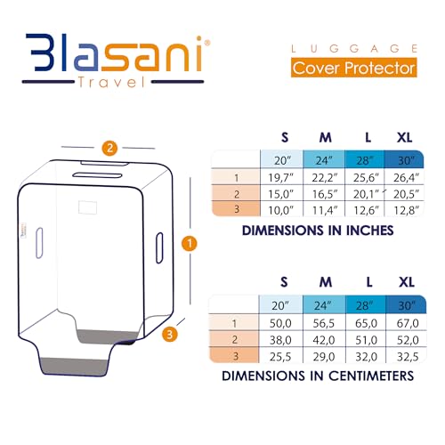Luggage Protector Suitcase Clear PVC Waterproof TSA Aproveed Cover Fits Most (26"~27") Bags4
