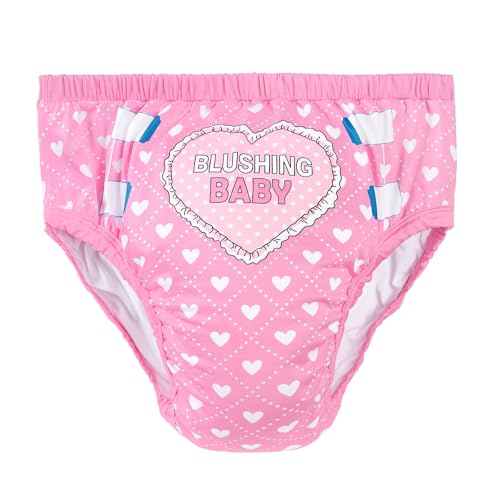 Image of Littleforbig Soft Silky Underwear Comfortable Washable Reusable Adult Training Pants - Blushing Baby