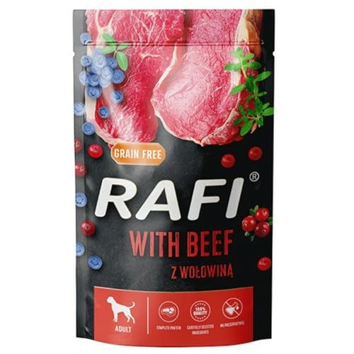 Produktbild von Rafi Dog Rind Nassfutter - 10 x 500 g