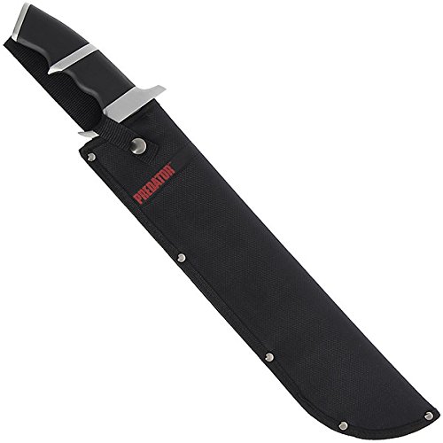 DNA LEISURE Predator Messer Jagdmesser Machete AXT Dutch Schaefer Schwarzenegger Leder-Etui Einhandmesser Outdoor Hackmesser Camping Movie