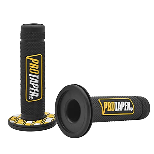 Wai Danie 7/8" 22mm Universale Powersports Manopole Moto Manopole Pro Dirt Pit Bike Compatibile Con Yamaha Honda Kawasaki BMW Suzuki ATV Pocket Bikes Mini Quads Giallo