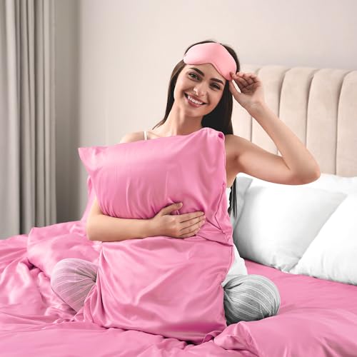 Lirex 2 Pack Satin Pillow Cases, Softer Than Silk Pillowcase for Hair & Skin, Standard Size with Envelope Closure - Image 3