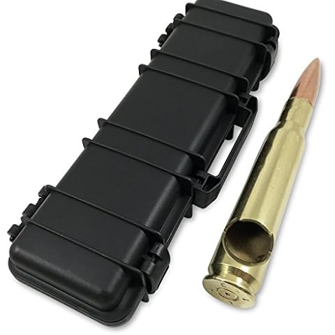 50 Caliber BMG Bottle Opener Real Authentic Polished Brass - Made in the USA - Rifle Case Gift Box Included (Black) Cover