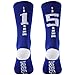 BABIBEAN Youth Kids Professional Soccer Football Futbol Socks Blue/White 8-12 Age