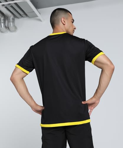 Image of Puma Men's teamLIGA Football Jersey | Lightweight and Sweat Proof Polyester Sports Crew Neck Training T-Shirt for Men | Breathable Athletic T-Shirt for Football & Sports