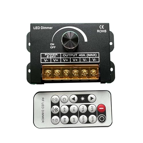 Variateur LED 12V 24V 40A avec télécommande pour ruban monochrome - 3