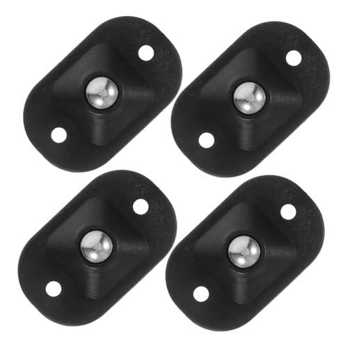 TEHAUX 4pcs Adhesive Rolling Wheels for Furniture No-Drill Installation Silent Caster Wheels for Use