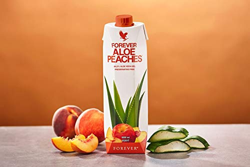 Forever Living - Aloe Peaches - (Tripack) | Aloe-Vera-Gel und Pfirsichpüree, ohne Konservierungsstoffe, vegan und glutenfrei, zur täglichen Nahrungsergänzung