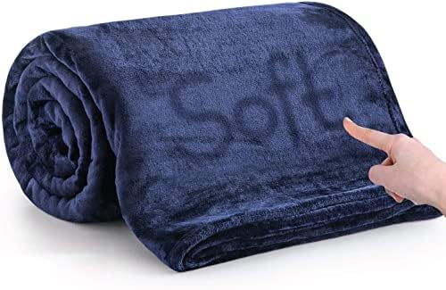 MOONLIGHT20015 Fleece Blanket Throws for Sofas - 400 GSM Brown Blankets Sofa Bed Throw Breathable, Cuddly, Fluffy & Warm (Coffee, Double (150 x 200 CM))
