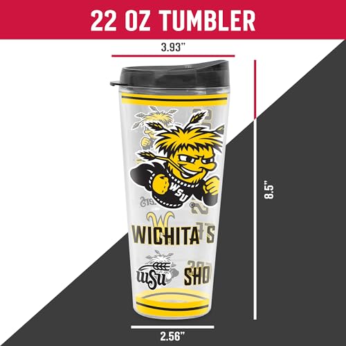 Image of Rico Industries NCAA College Double Wall Mayhem 16oz Or 20oz Tritan Tumbler W Lid