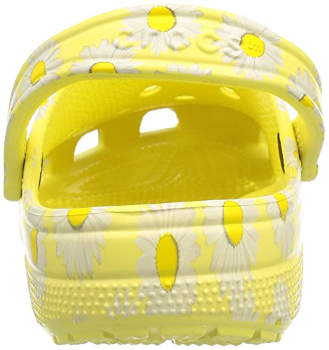 Image of crocs Unisex-Adult Classic Yellow Daisy Clog - 11 UK (206375-7HE)