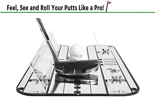 Premium Golf Alignment Putting Mirror | Golf Training Aids – All in One Value Pack Golf Practice Putting Aid to Improve All Aspects of Your Putting Stroke