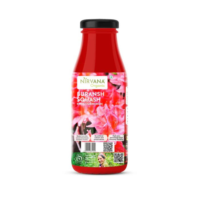 OAKTREENATURALS Nirvana Organic Buransh Squash- 650 Ml|Rhododendron Squash With No Added Sugar And Colors|Himalayan Flower Drink| Refreshing Drink|Anti-Inflammatory (B0D4QD72GZ) Amazon Price History, Amazon Price Tracker