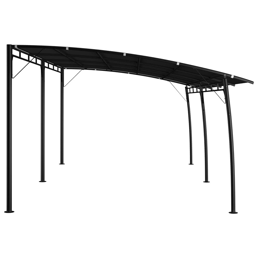Auvent pare soleil de jardin 6x3x2,55 m Anthracite