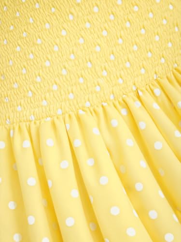 Image of Aahwan Polka Dots Halter Long Dress Backless A Line Flared Vintage Party Club Dresses for Women's & Girl's
