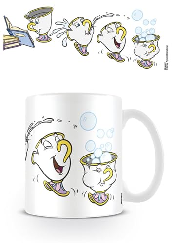 Pyramid International Beauty and the Beast (Chip Playtime) - Taza de cerámica (11 x 11 x 1,3 cm)