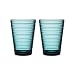 Produktbild Iittala Aino Aalto Trinkglas 33 cl, 2-er Set, seeblau